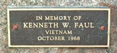 Kenneth W. Faul Memorial Marker image. Click for full size.
