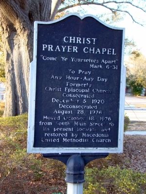 Christ Prayer Chapel Marker. Click for full size. Christ Prayer Chapel Marker image. Click for full size.