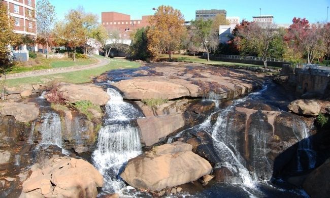 Reedy River Falls from the Liberty Bridge image. Click for full size.