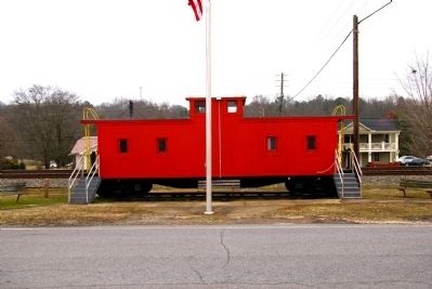 Caboose in Flowery Branch image. Click for full size.
