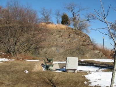 British Landing Site Marker in Front of Savin Rock image. Click for full size.