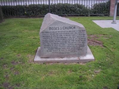 Moses J. Church Marker image. Click for full size.