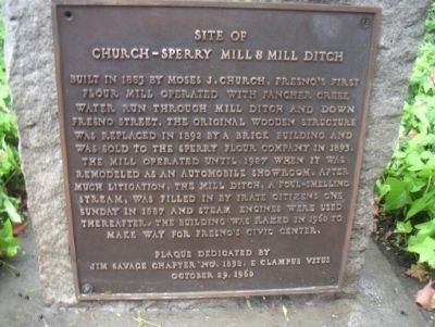 Church-Sperry Mill & Mill Ditch image. Click for full size.