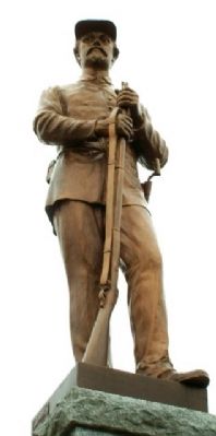 Fayette County Civil War Memorial Statue image. Click for full size.