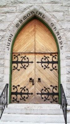 The Judy Memorial Chapel Entry. Click for full size. The Judy Memorial Chapel Entry image. Click for full size.