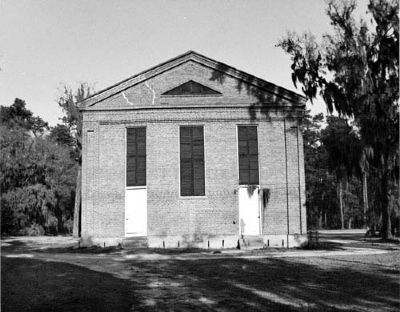 Salem (Black River) Presbyterian Church , rear view image. Click for full size.