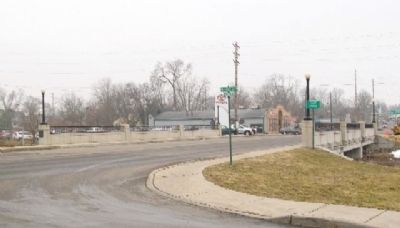 World War Veterans Bridge and Marker image. Click for full size.