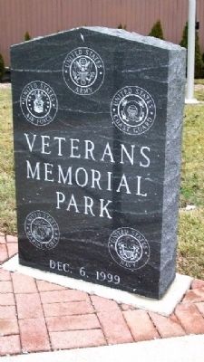 Veterans Memorial Park Marker image. Click for full size.