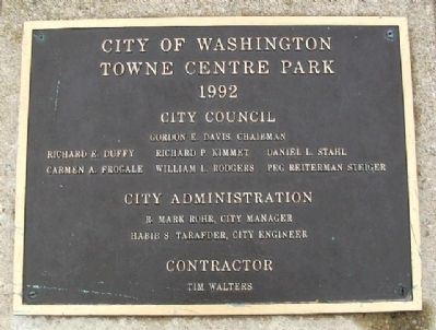 Towne Centre Park Marker image. Click for full size.