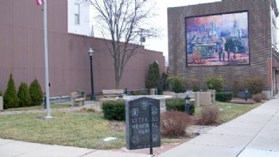 Veterans Memorial Park and Markers image. Click for full size.