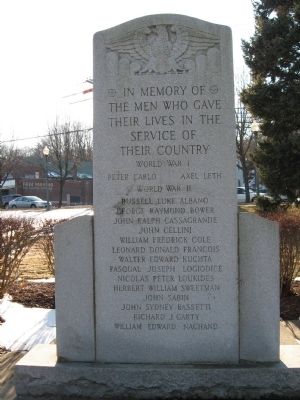 Allingtown World War I Monument image. Click for full size.