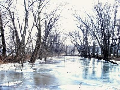 Looking South on the Remnants of the Susquehanna and Tidewater Canal image. Click for full size.