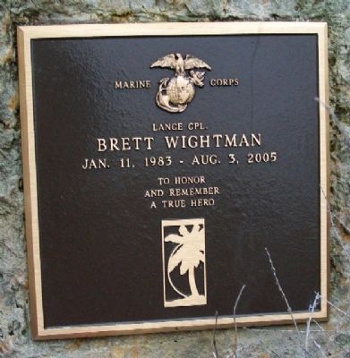 LCpl Brett Wightman Memorial image. Click for full size.