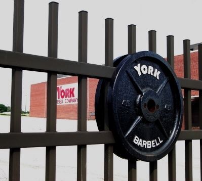 Bob Hoffman (1898 - 1985), York Barbell Sign image. Click for full size.
