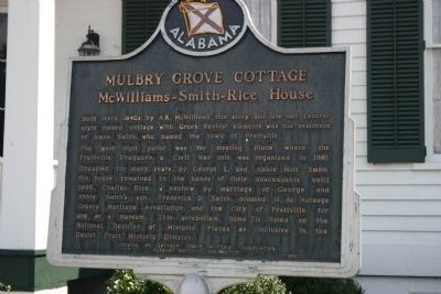 Mulbry Grove Cottage Marker image. Click for full size.
