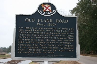 Old Plank Road Marker. Click for full size. Old Plank Road Marker image. Click for full size.