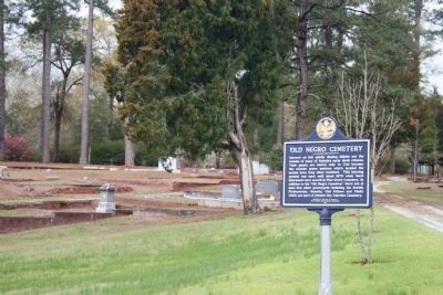 Old Negro Cemetery Marker image. Click for full size.
