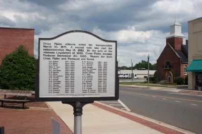 Cross Plains - Piedmont Marker. Click for full size. Cross Plains - Piedmont Marker image. Click for full size.