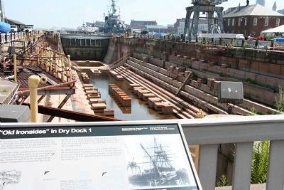 “Old Ironsides” in Dry Dock 1 Marker. Click for full size. “Old Ironsides” in Dry Dock 1 Marker image. Click for full size.