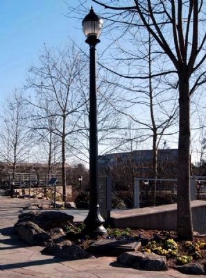 Harriet Smith Wyche Marker -<br>At the Base of the Light Post image. Click for full size.