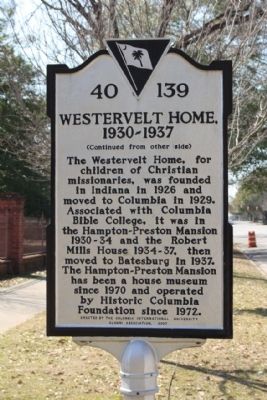 Westervelt Home, 1930 - 1937 Marker image. Click for full size.