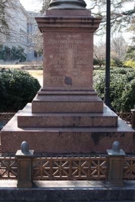 Memory of South Carolina Generals Marker, east face. Click for full size. Memory of South Carolina Generals Marker, east face image. Click for full size.