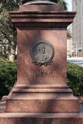 Thomas Sumter Medallion , south face. Click for full size. Thomas Sumter Medallion , south face image. Click for full size.