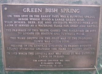 Green Bush Spring Marker. Click for full size. Green Bush Spring Marker image. Click for full size.