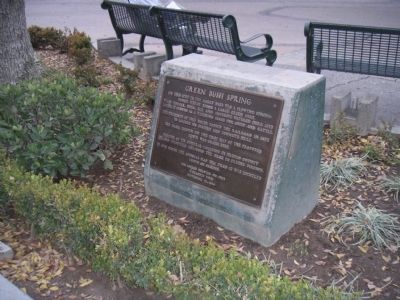 Green Bush Spring Marker. Click for full size. Green Bush Spring Marker image. Click for full size.