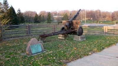 D-134 Artillery Memorial Bridge Marker. Click for full size. D-134 Artillery Memorial Bridge Marker image. Click for full size.
