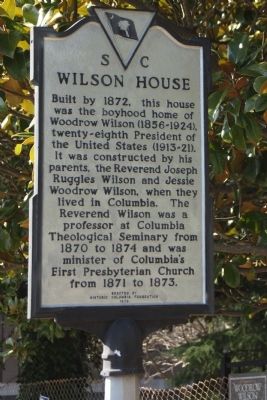 Wilson House Marker. Click for full size. Wilson House Marker image. Click for full size.