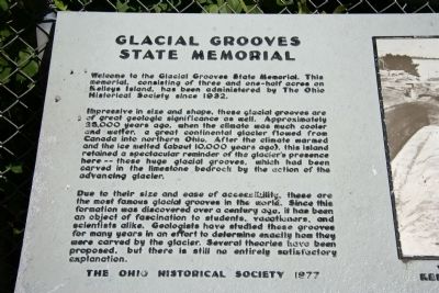 Glacial Grooves State Memorial Marker image. Click for full size.