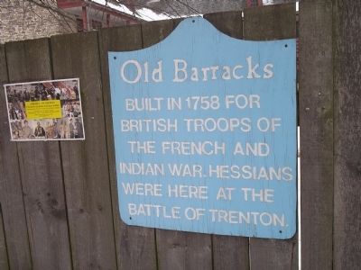 Old Barracks Marker. Click for full size. Old Barracks Marker image. Click for full size.