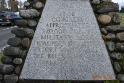 Military Road Marker (Side A) image. Click for full size.