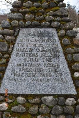 Military Road Marker (Side B). Click for full size. Military Road Marker (Side B) image. Click for full size.