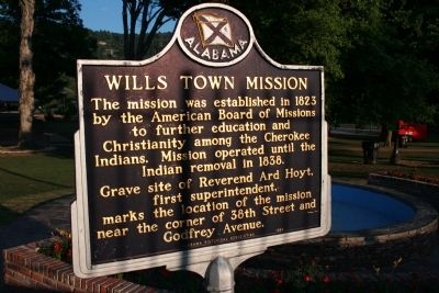 Wills Town Mission Marker image. Click for full size.