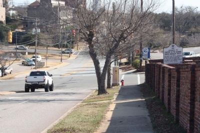 Marker (R) seen along Gadsden Street, looking south. Click for full size. Marker (R) seen along Gadsden Street, looking south image. Click for full size.