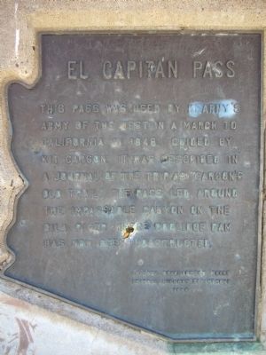 El Capitan Pass Marker. Click for full size. El Capitan Pass Marker image. Click for full size.