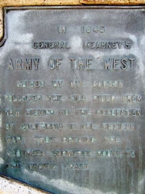 Army of the West Marker. Click for full size. Army of the West Marker image. Click for full size.