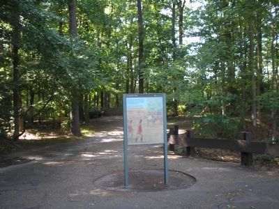Marker on the Yorktown Battlefield. Click for full size. Marker on the Yorktown Battlefield image. Click for full size.