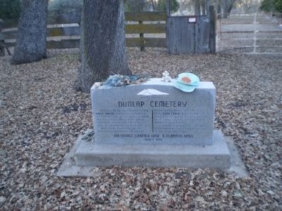 Dunlap Cemetery Marker image. Click for full size.