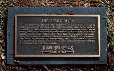 The Reedy River Marker. Click for full size. The Reedy River Marker image. Click for full size.