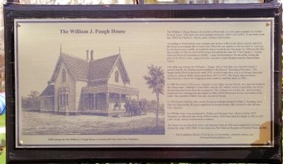 William J. Paugh House Marker image. Click for full size.