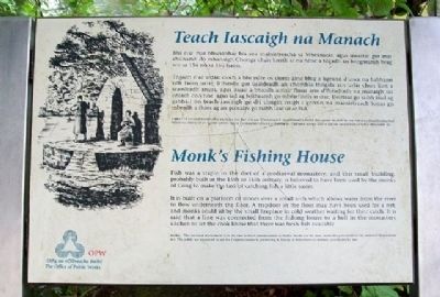 Monk's Fishing House / Teach Iascaigh na Manach Marker image. Click for full size.
