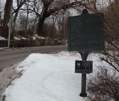 Battle of Westport Marker. Click for full size. Battle of Westport Marker image. Click for full size.