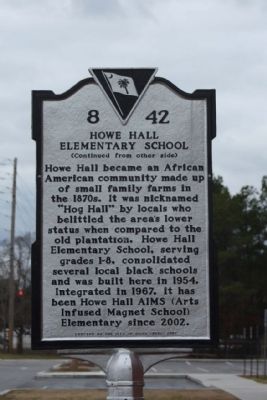 Howe Hall Elementary School Marker image. Click for full size.