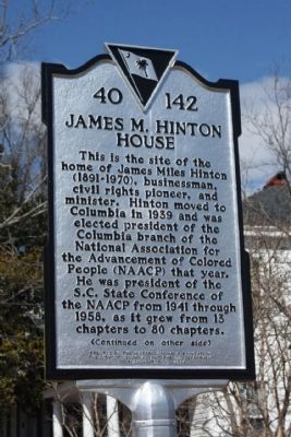 James M. Hinton House Marker image. Click for full size.