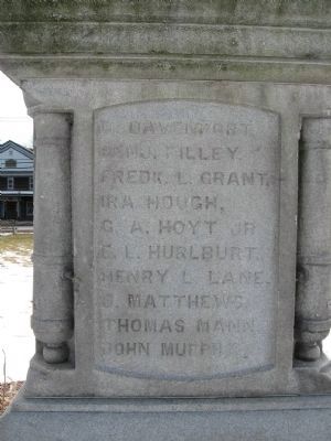 Plymouth Soldiers Memorial. Click for full size. Plymouth Soldiers Memorial image. Click for full size.
