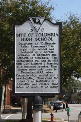Site of Columbia High School Marker image. Click for full size.
