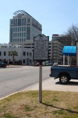 Site of Columbia High School Marker, looking west image. Click for full size.